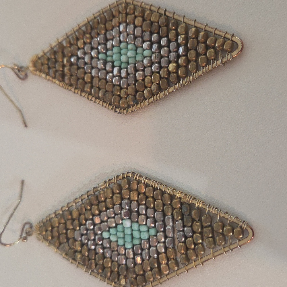 Gorgeous Beaded Dangle Earrings